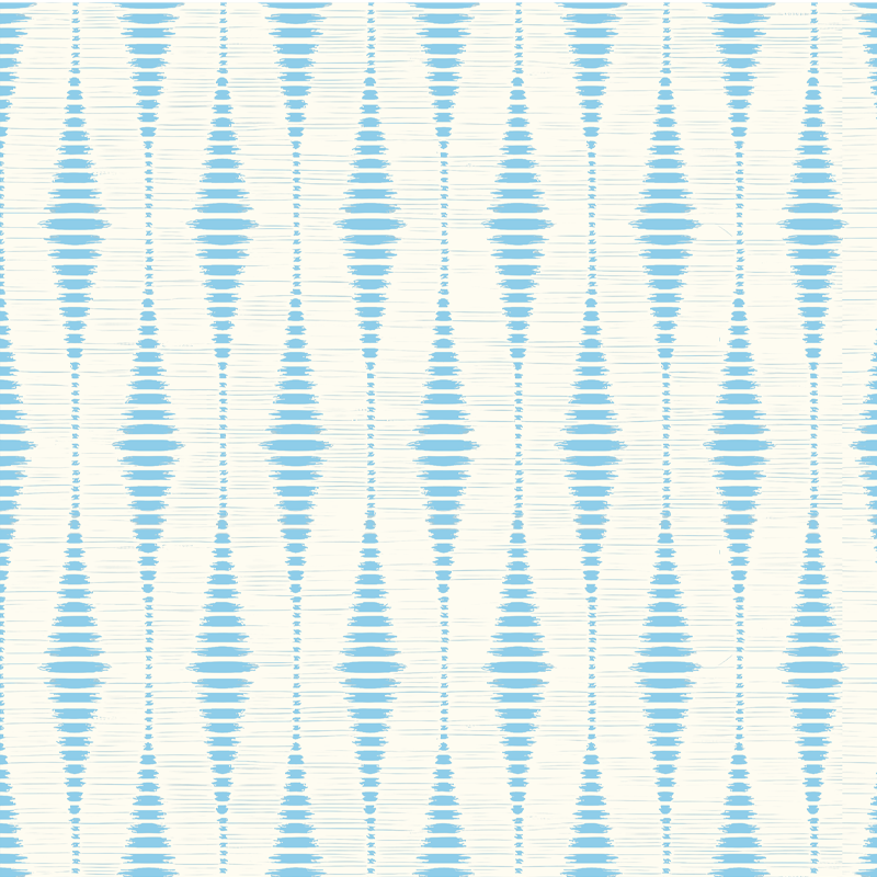 Dywan winylowy wzór geometryczny jasnoniebieski ikat - TenStickers