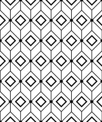 Dywan winylowy wzór geometryczny nowoczesne diamenty - TenStickers