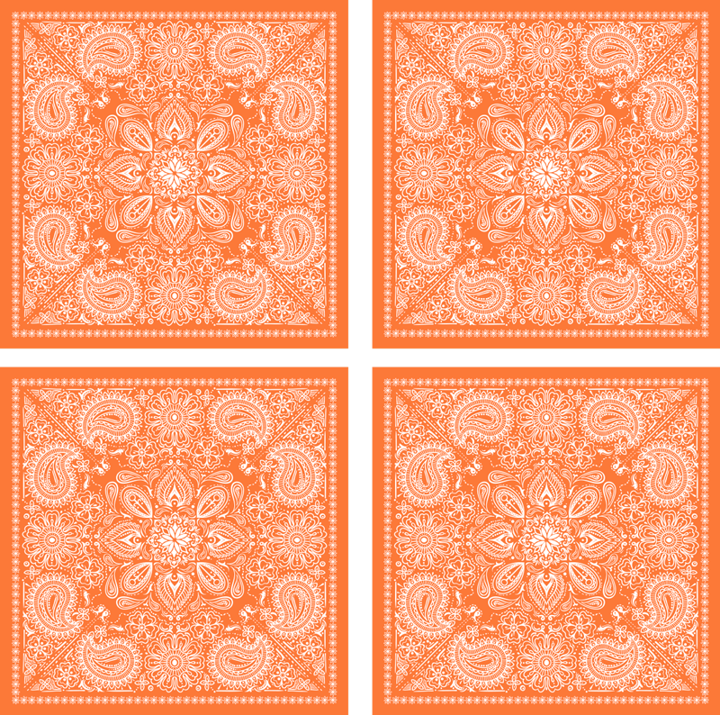 Dywan winylowy do łazienki płytka paisley - TenStickers