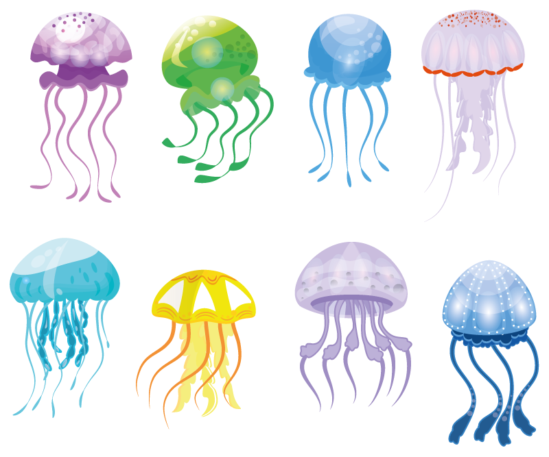 Dywan winylowy do łazienki kolory meduz - TenStickers