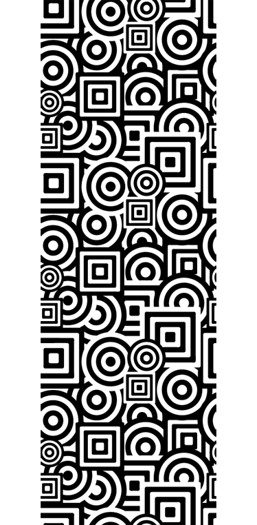 Dywan winylowy do łazienki wzór koncentryczny - TenStickers