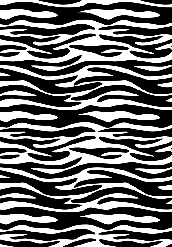 Dywan winylowy do łazienki w zebry na parawan ducha - TenStickers