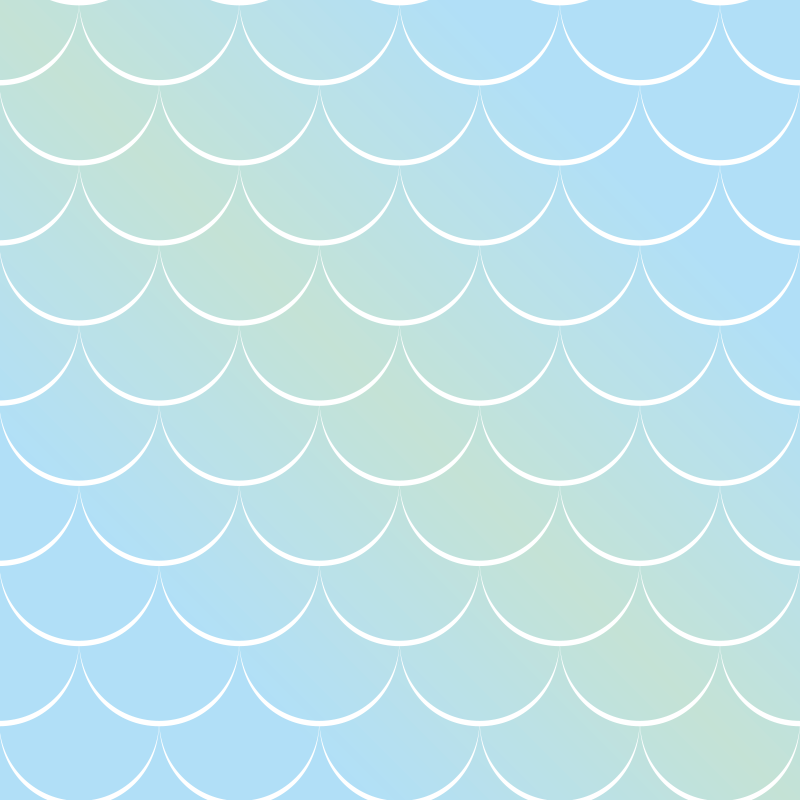 Dywan winylowy do łazienki w pastelowe łuski - TenStickers