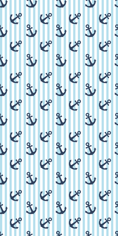Dywan winylowy do łazienki w niebieskie pionowe paski - TenStickers