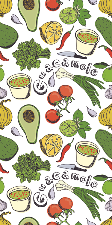 Dywan winylowy do kuchni owoce meksykańskie - TenStickers