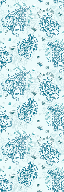 Dywan winylowy do kuchni kwiatowy paisley - TenStickers
