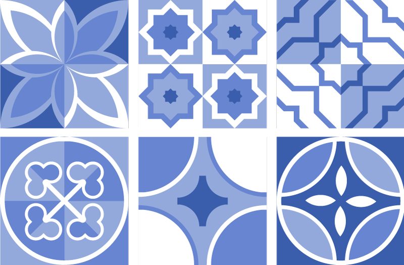 Dywan winylowy do kuchni płytki azulejos cindito - TenStickers