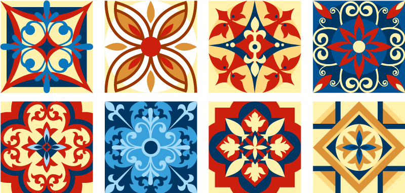 Dywan winylowy do kuchni płytki cementowe crifitio - TenStickers
