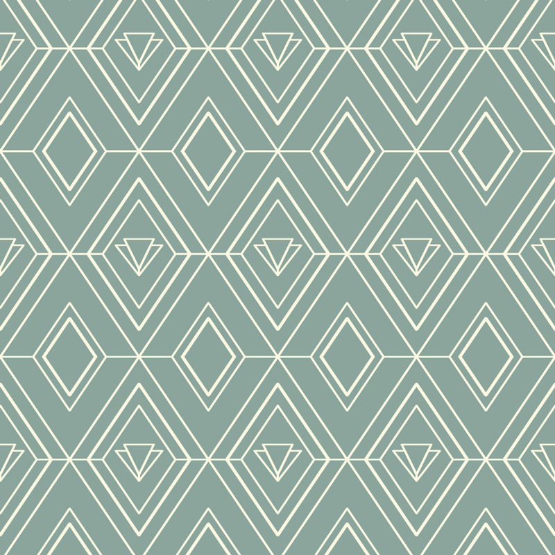 Dywan winylowy do kuchni w geometryczny wzór art deco - TenStickers