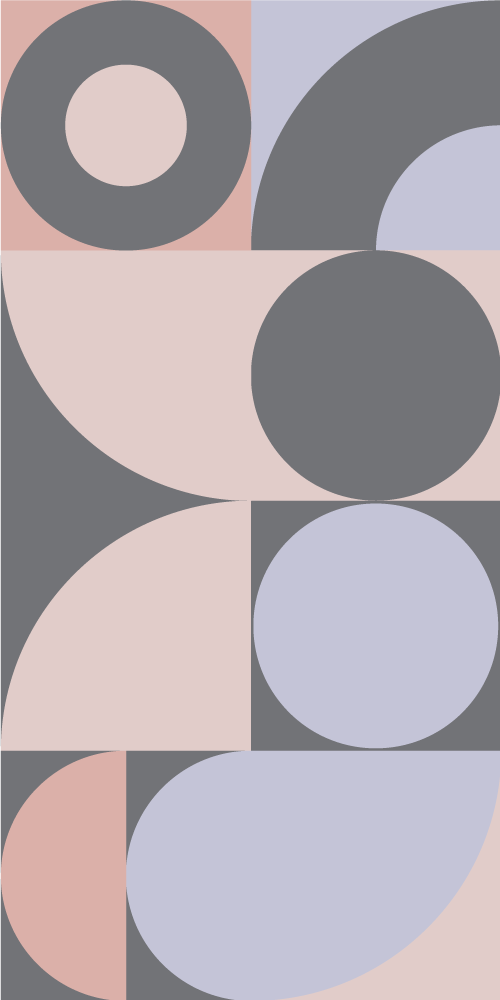 Dywan winylowy do kuchni wzór geometrycznych kółek - TenStickers