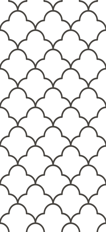 Dywan winylowy do kuchni w geometryczny marokański wzór - TenStickers