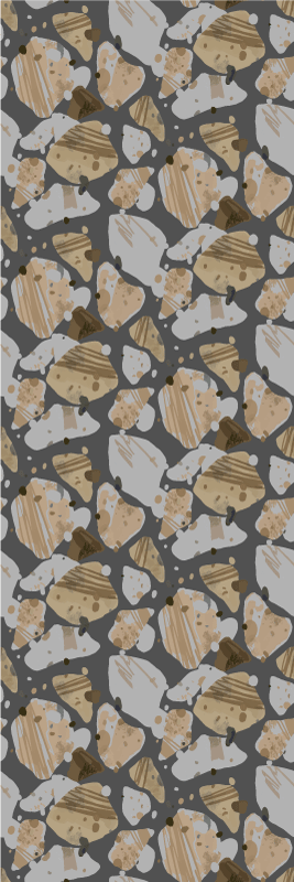 Dywan winylowy do salonu w wzór cementowego terrazzo - TenStickers