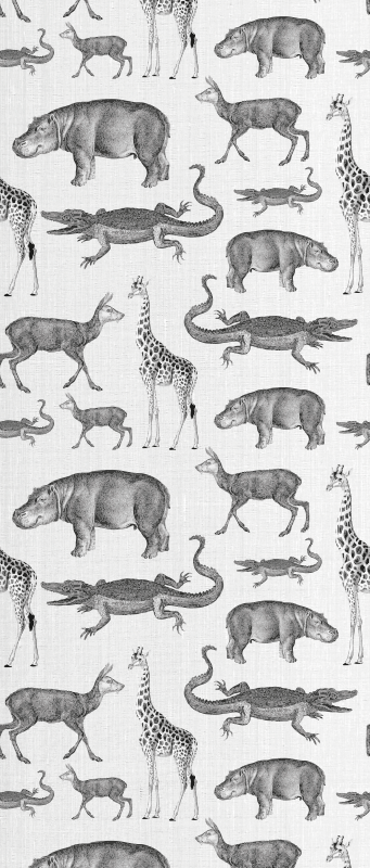 Dywan winylowy do salonu z motywem safari zwierząt - TenStickers