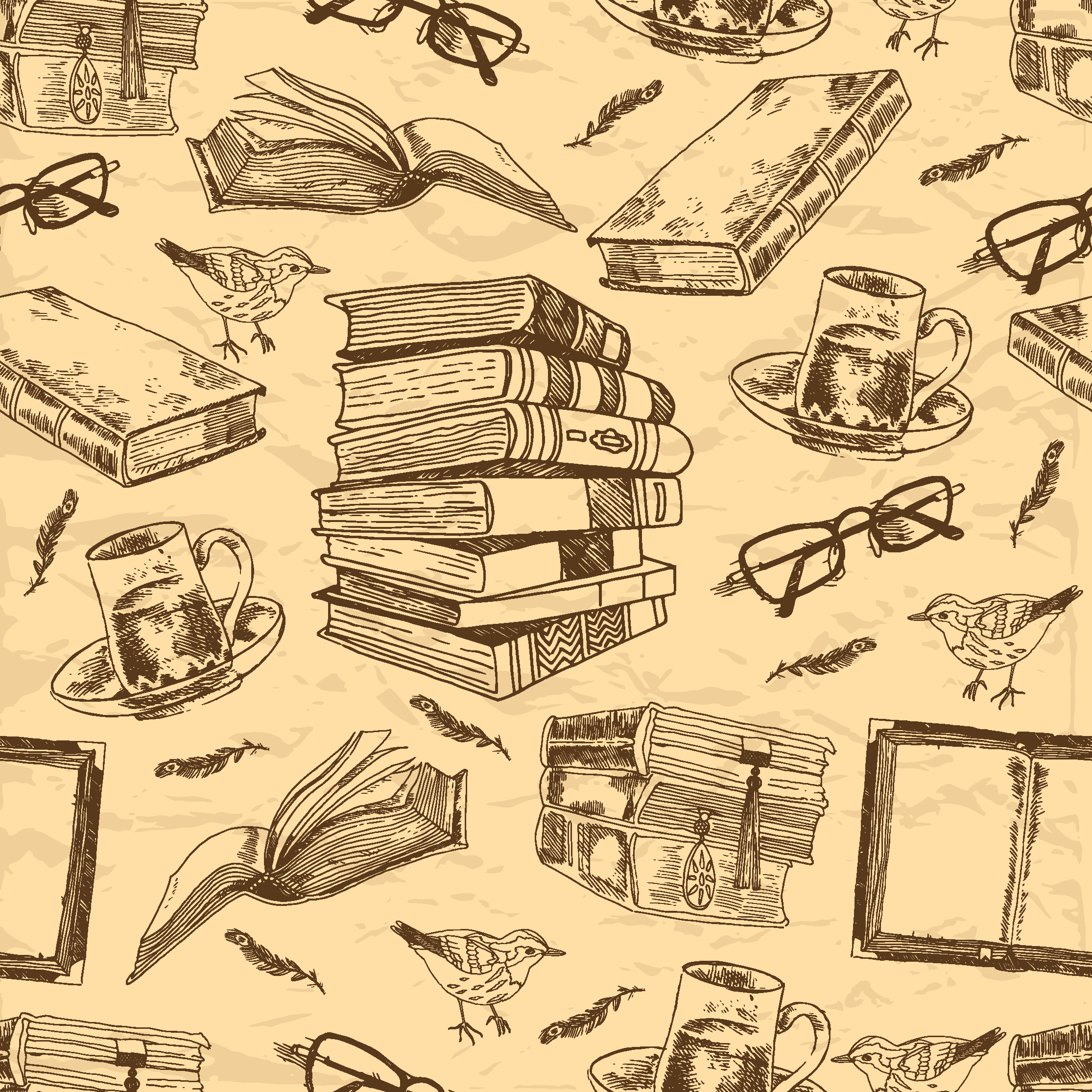 Dywan winylowy do biura stara biblioteka - TenStickers