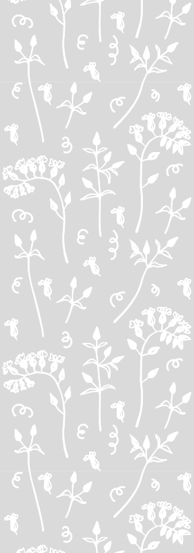 Dywan winylowy do biura kwiaty w rysunku - TenStickers
