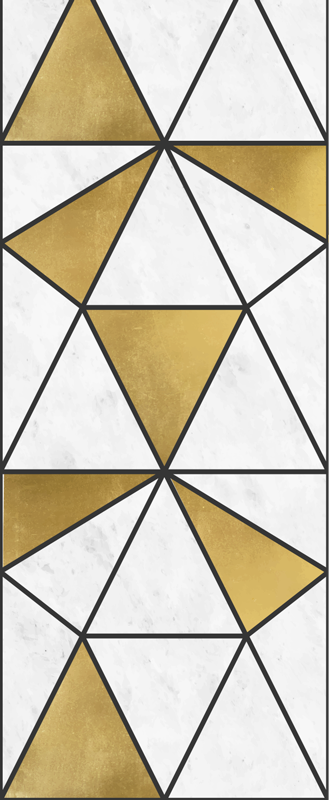 Dywan winylowy do biura efekt marmuru geometrycznego - TenStickers