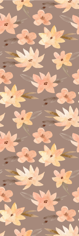 Dywan winylowy do salonu kwiaty aquarella w pastelach - TenStickers