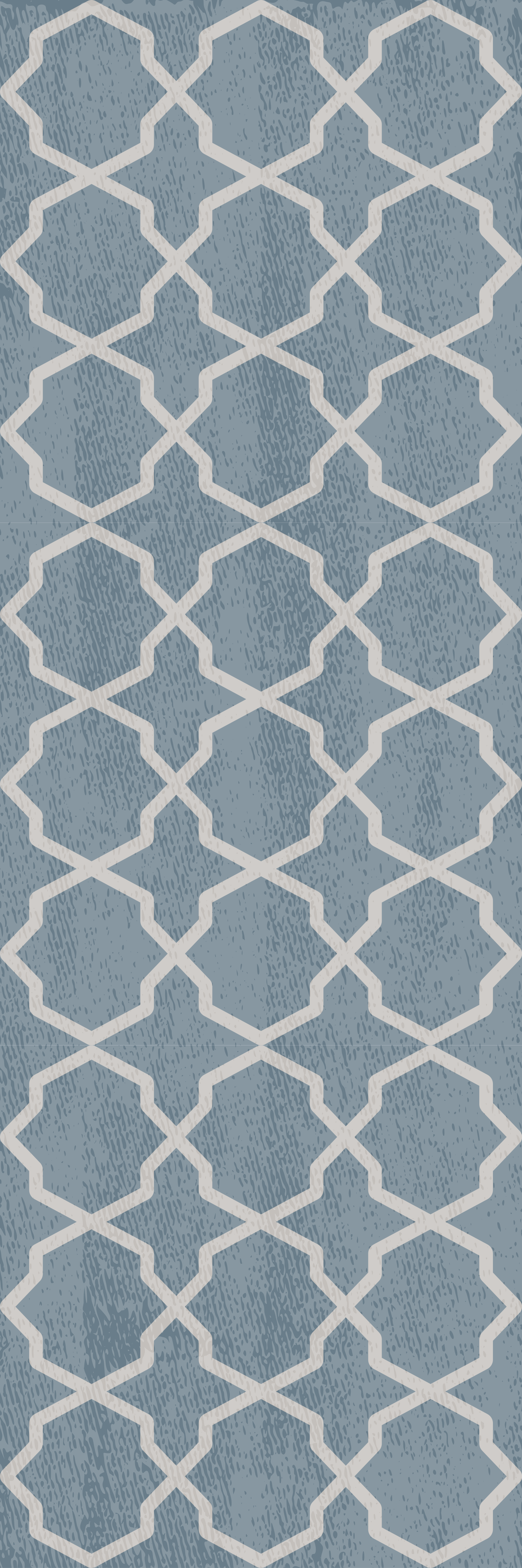 Dywan winylowy do salonu w szarym wzorze hamptons - TenStickers
