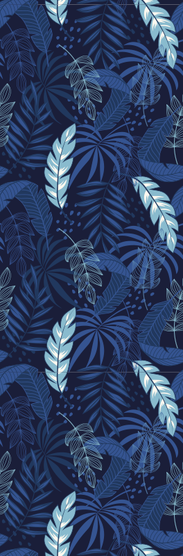 Dywan winylowy do salonu maranta i pantera - TenStickers