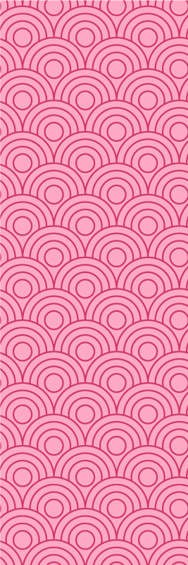 Dywan winylowy do salonu w kształcie różowego ombre - TenStickers