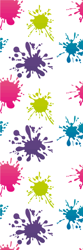 Dywan winylowy do salonu w wielokolorowe plamy - TenStickers