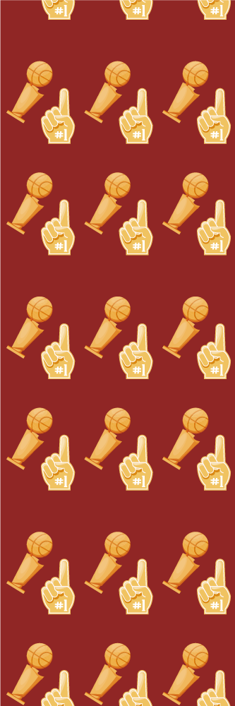 Dywan winylowy do salonu w wzór koszykówki - TenStickers