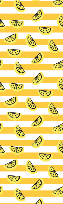 Dywan winylowy do salonu z wzorem cytrynowym - TenStickers