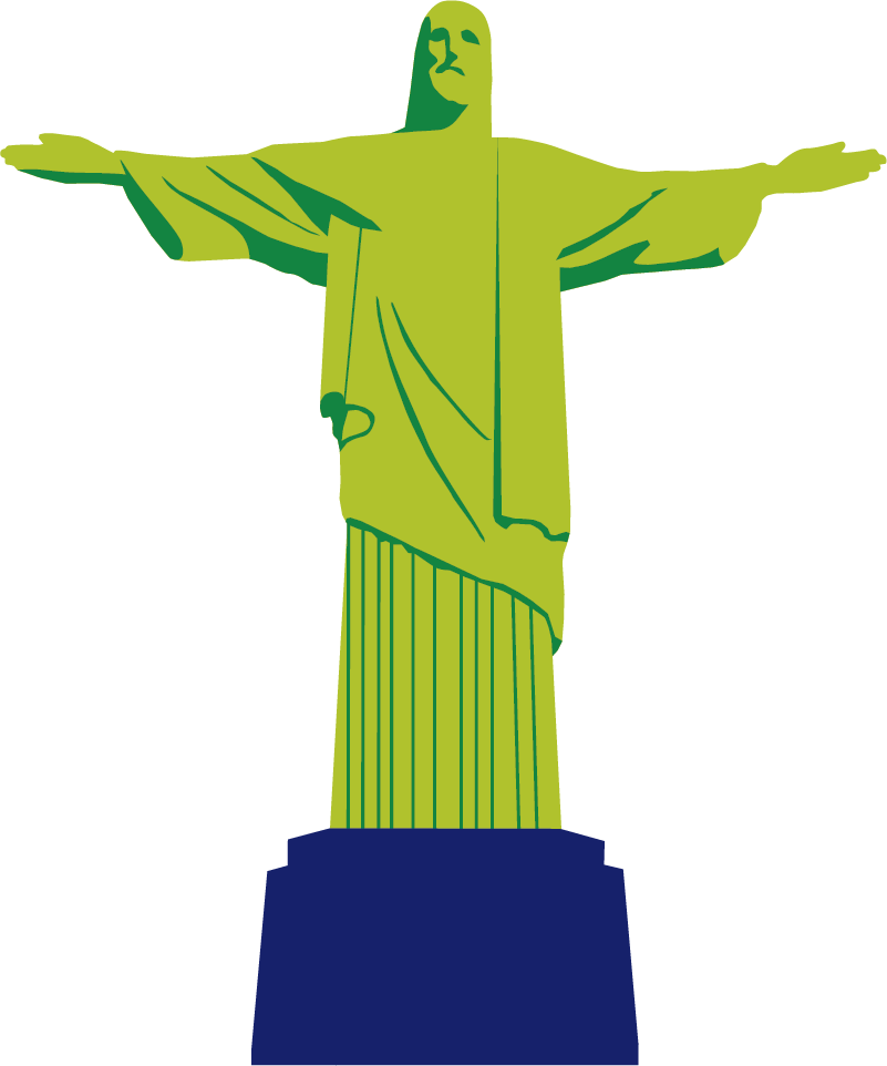 Dywan winylowy do salonu cristo redentor - TenStickers