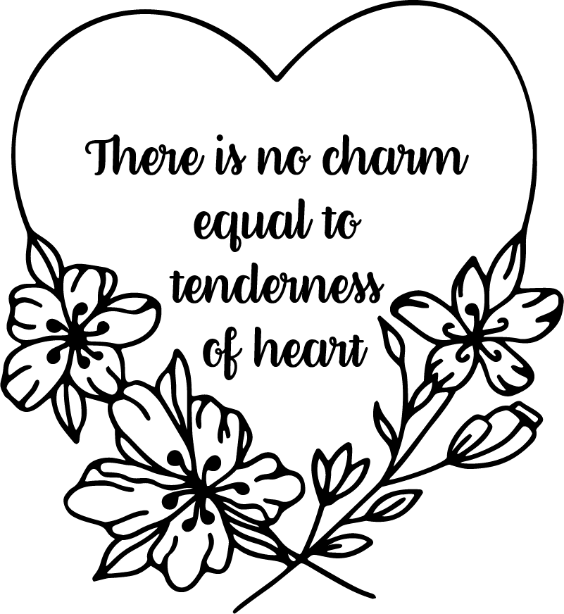 Dywan winylowy do salonu serce jane austen - TenStickers