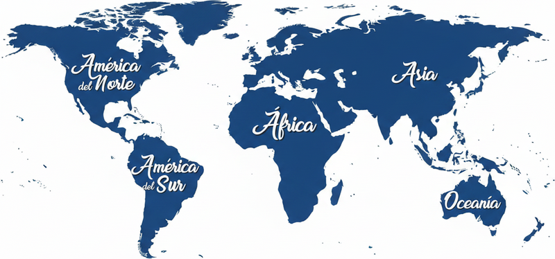 Dywan winylowy do salonu mapa świata classic blue - TenStickers