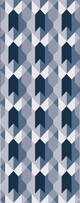 Skandynawski dywan winylowy geometryczny kopenhaga - TenStickers