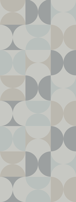 Skandynawski dywan winylowy w pastelowe geometryczne wzory - TenStickers
