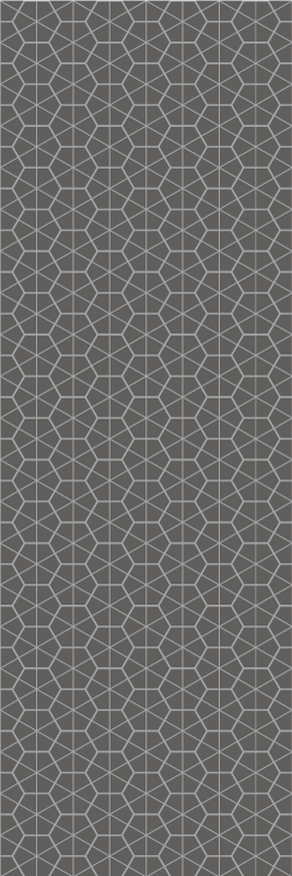 Skandynawski dywan winylowy w minimalistyczny hexagon - TenStickers