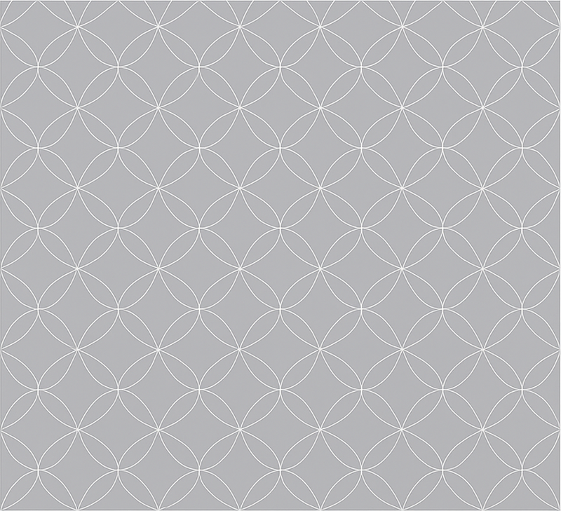 Skandynawski dywan winylowy szare geometryczne kwiaty - TenStickers