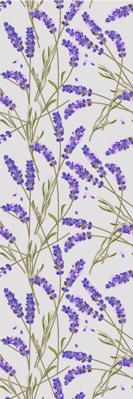 Dywan winylowy natura w prowansalski wzór lawendy - TenStickers