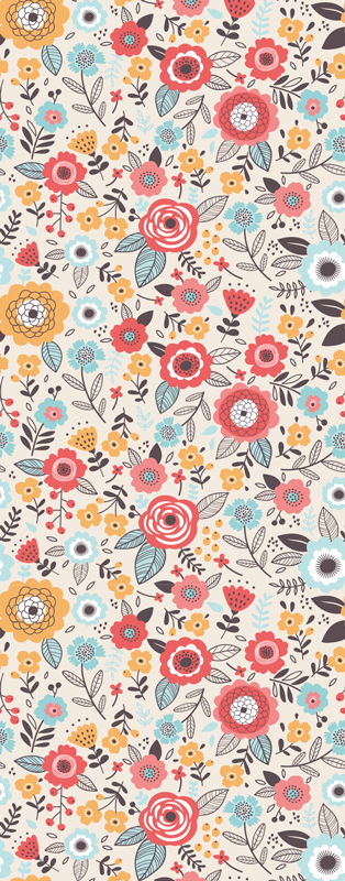 Dywan winylowy natura kwiatowy wzór 'ditsy' - TenStickers