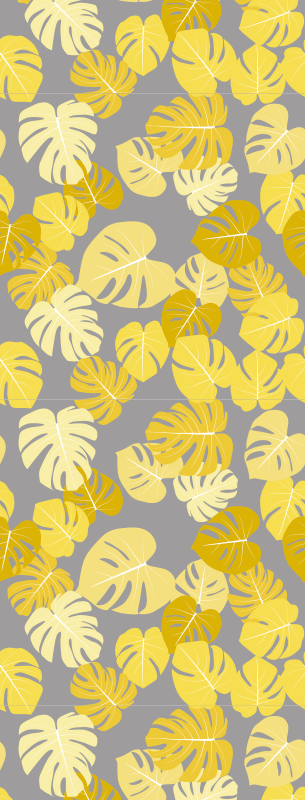 Dywan winylowy natura liść monstera pantone - TenStickers