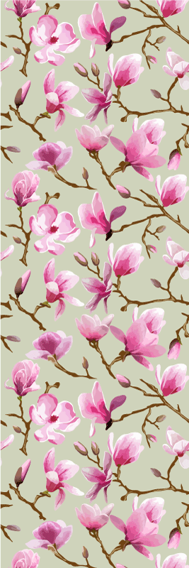Dywan winylowy natura piękna fioletowa magnolia - TenStickers