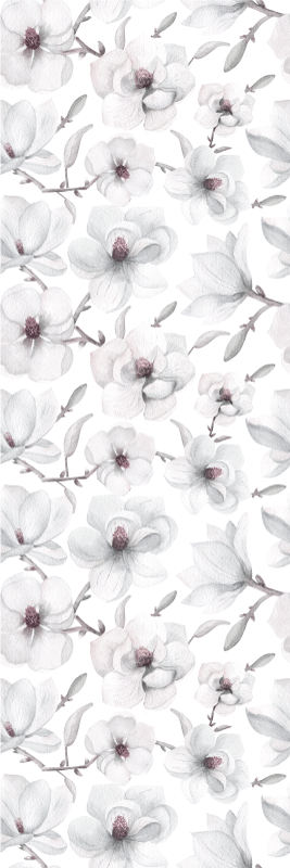 Dywan winylowy natura z elegancką gałązką magnolii - TenStickers