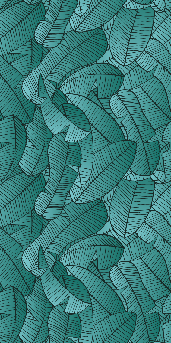 Dywan winylowy natura wzór zielonych palm - TenStickers