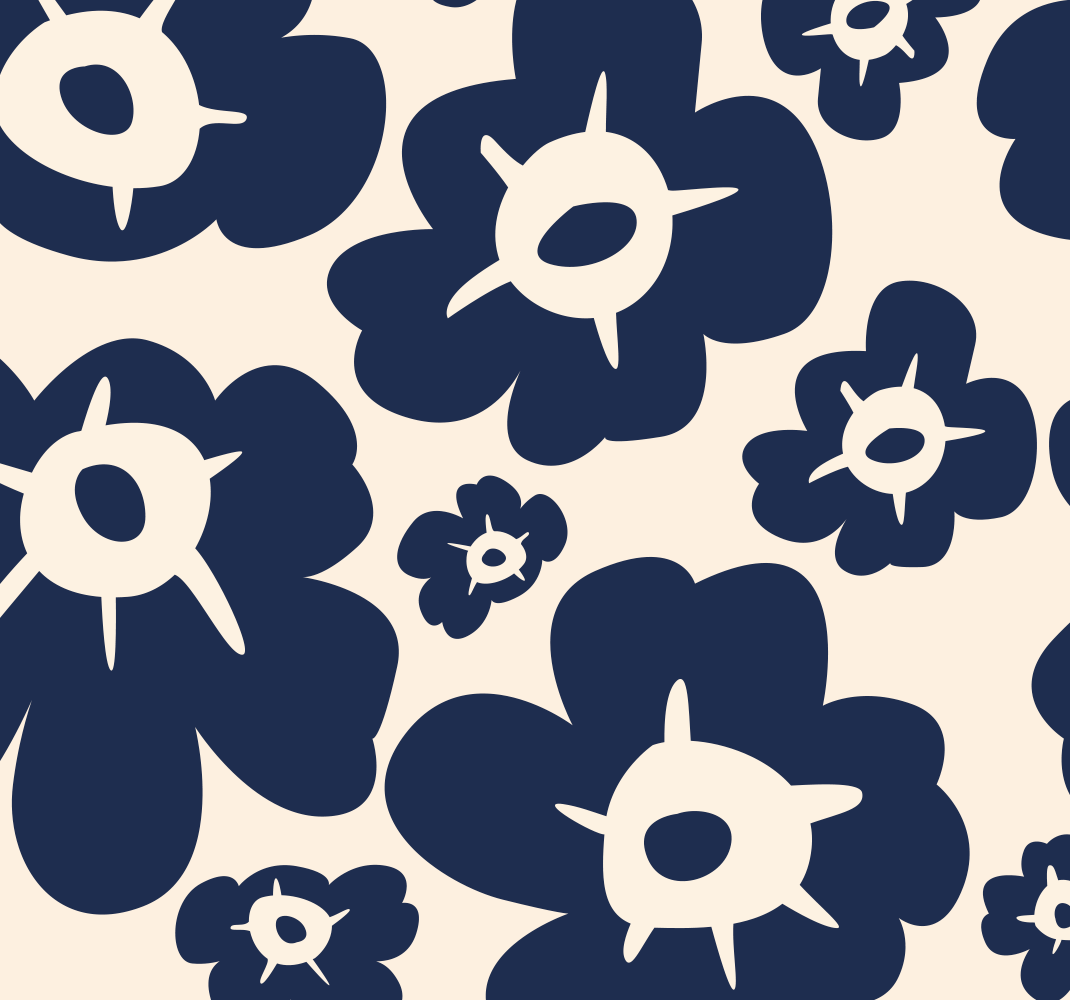 Dywan winylowy natura ciemnoniebieski mak - TenStickers