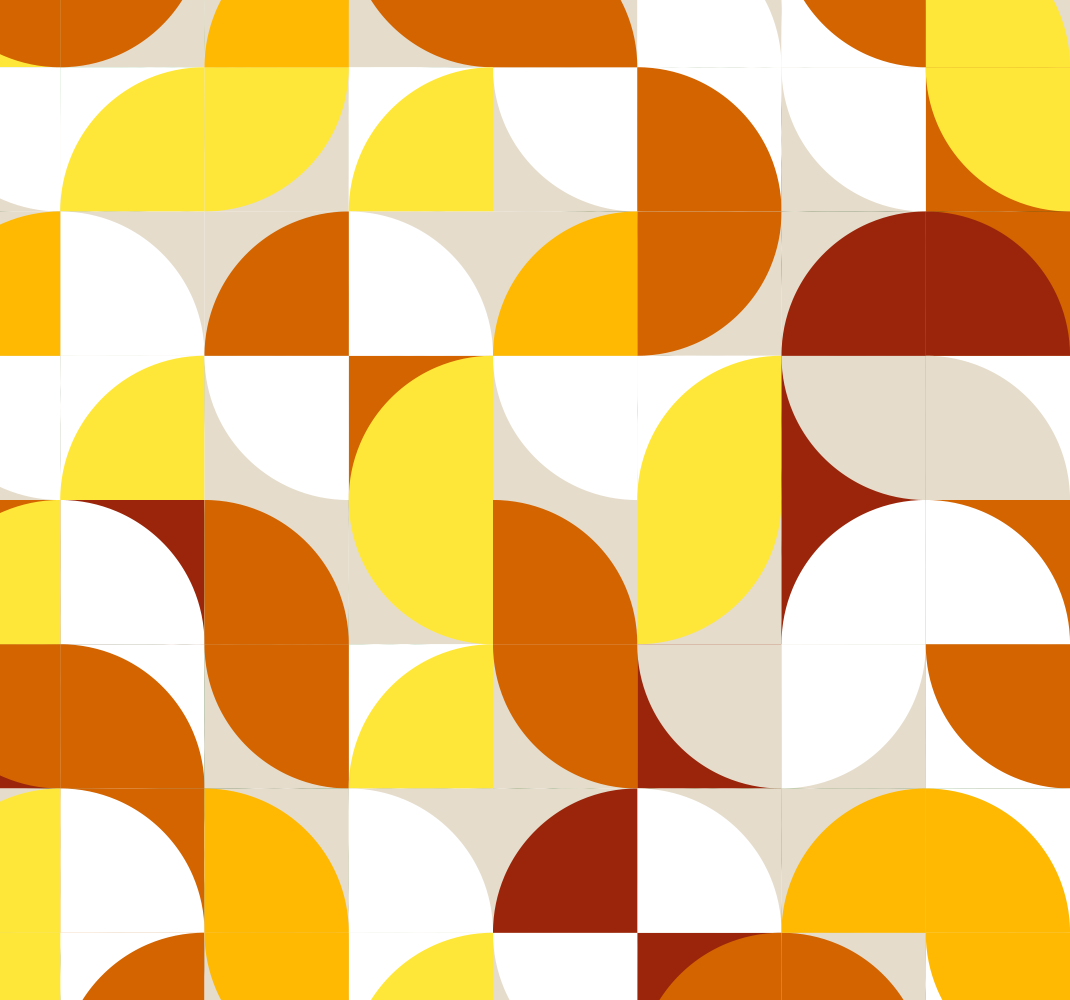 Dywan winylowy retro w pomarańczowo-żółtym stylu - TenStickers