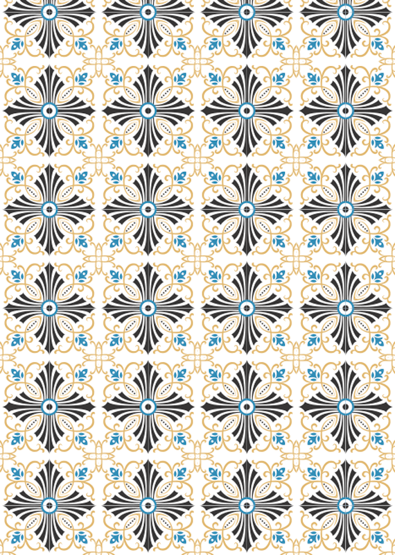 Dywan winylowy retro w stylu vintage z spiralnym wzorem - TenStickers