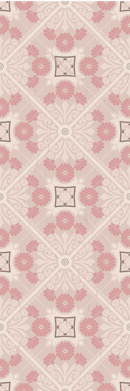 Dywan winylowy retro w pastelowym stylu vintage - TenStickers