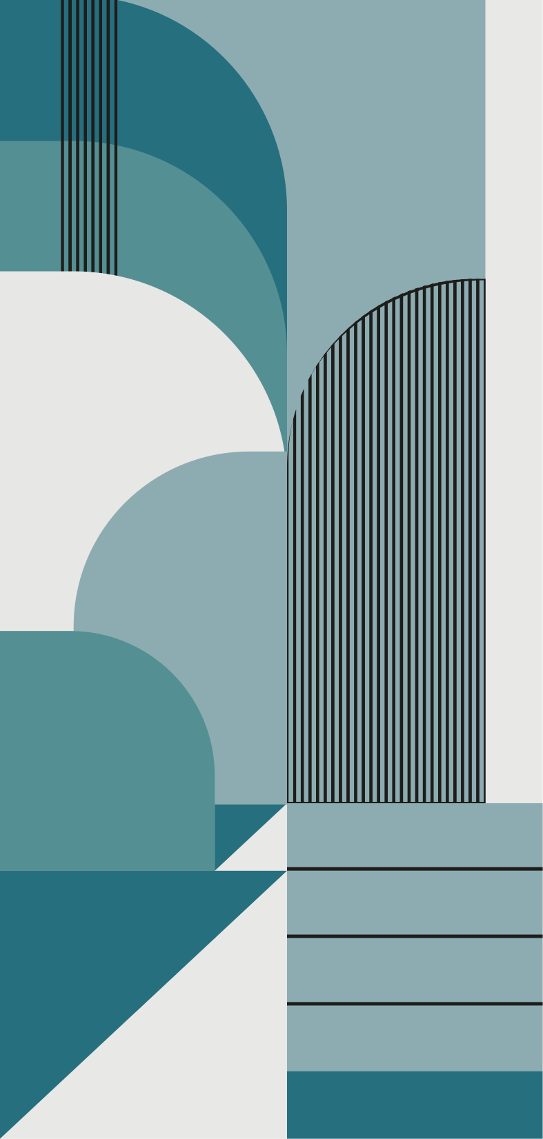 Nowoczesny dywan winylowy w niebieski geometryczny wzór - TenStickers