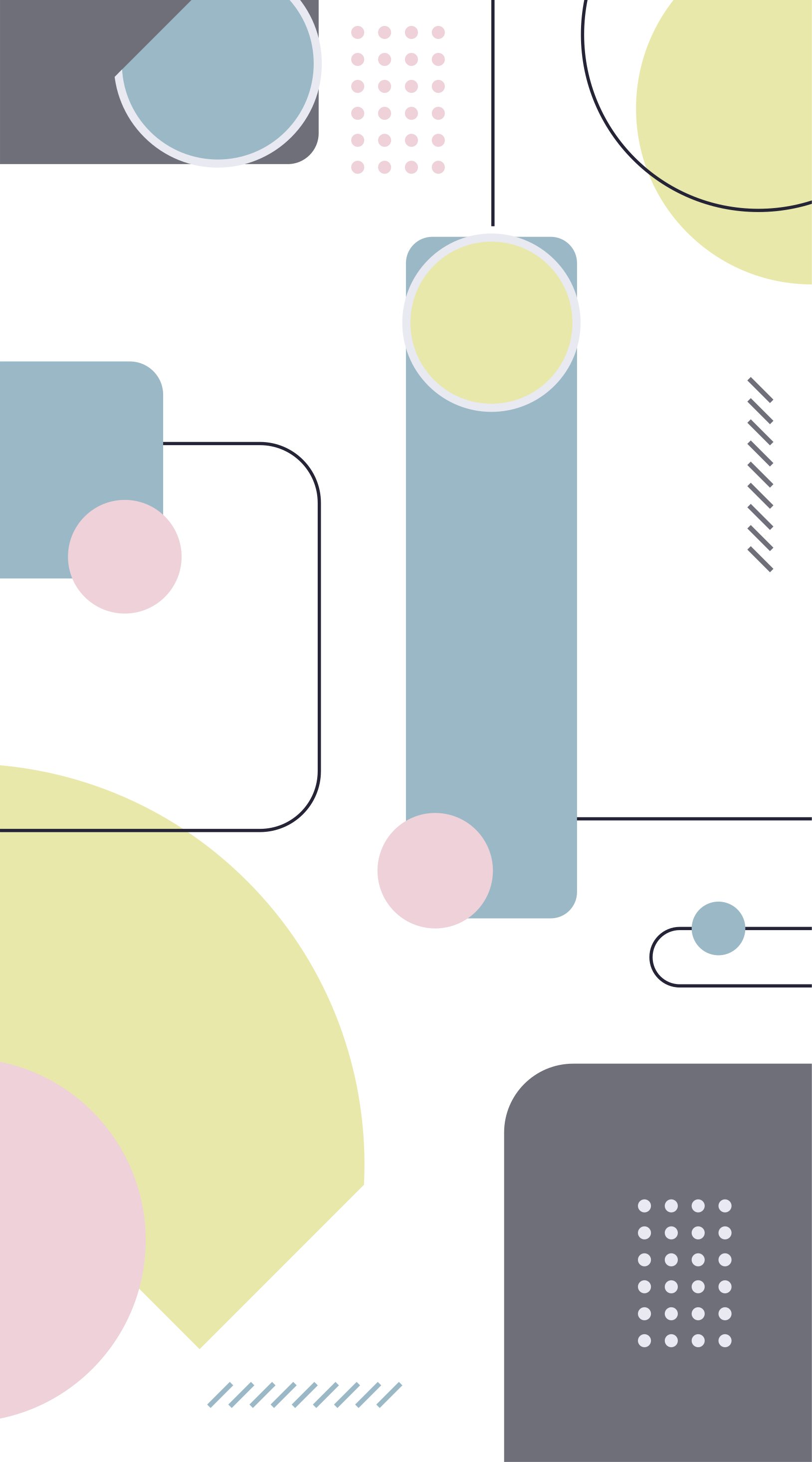 Nowoczesny dywan winylowy w pastelową geometrię - TenStickers