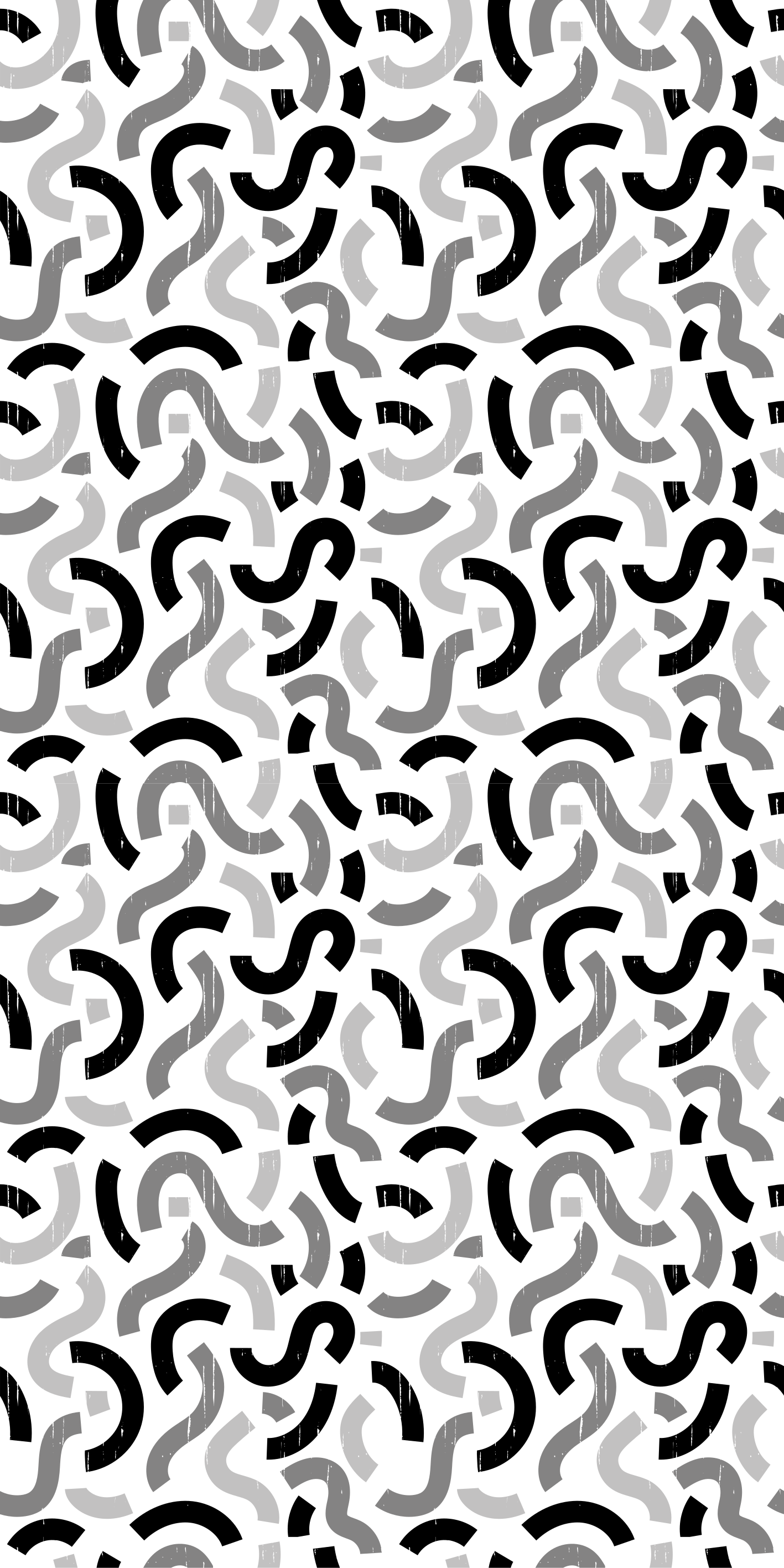 Dywan winylowy tekstura wzór w czarno-białe kształty - TenStickers