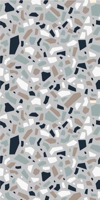 Dywan winylowy tekstura wzór terrazzo w neutralnych kolorach - TenStickers