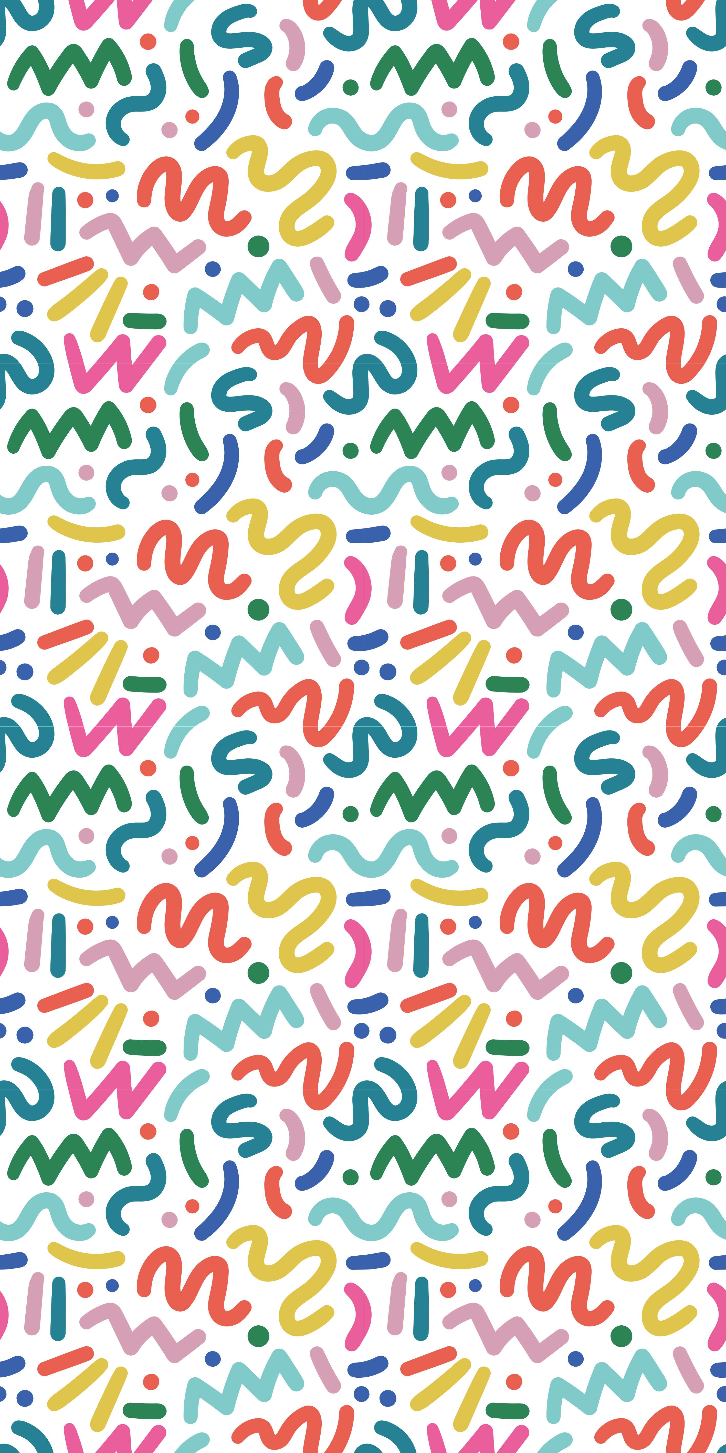 Dywan winylowy tekstura abstrakcyjne kolorowe kształty - TenStickers