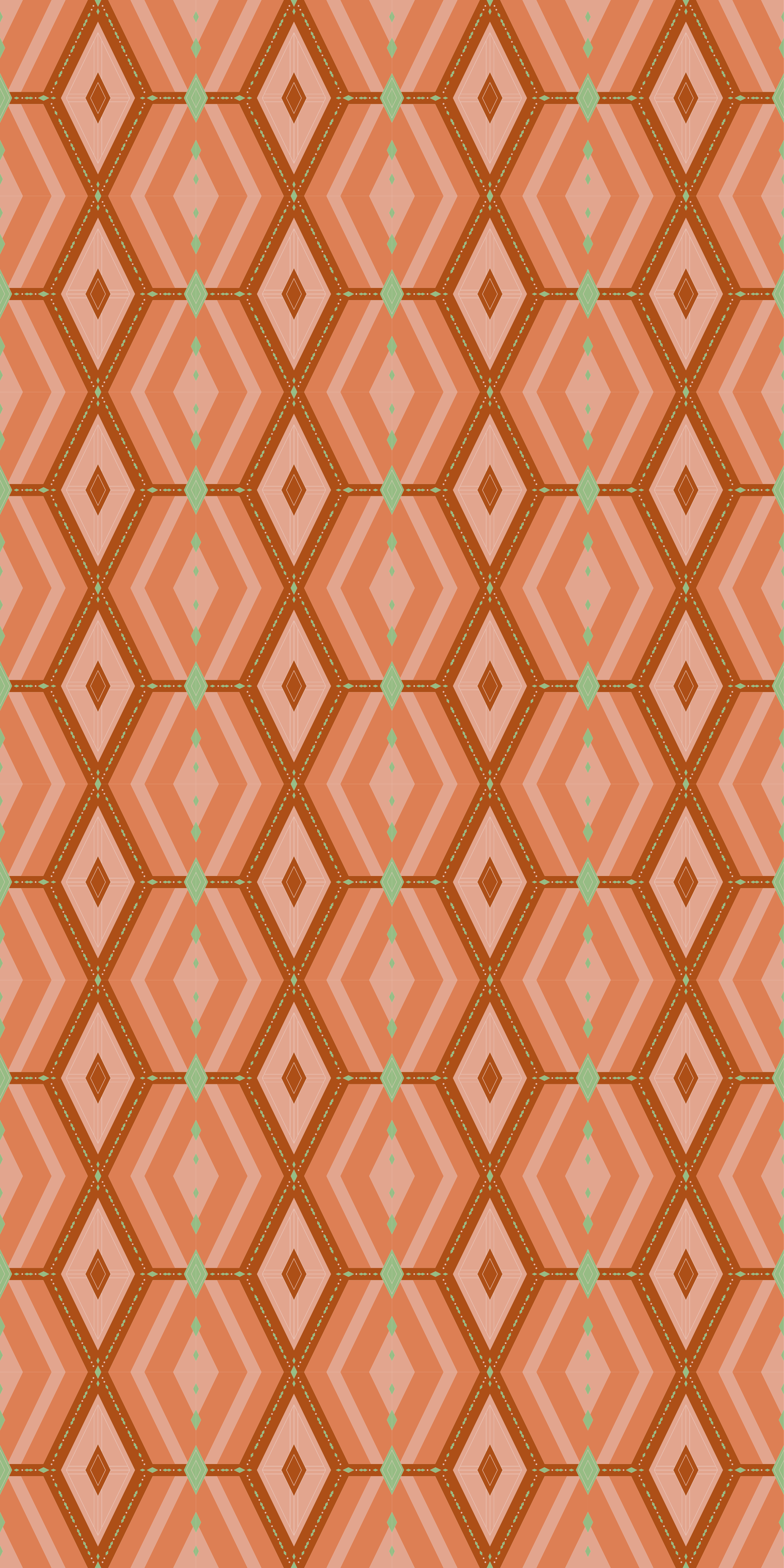 Dywan winylowy retro w geometryczne jesienne odcienie - TenStickers